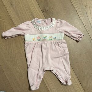 3 Month Edgehill Collection Smocked Onesie